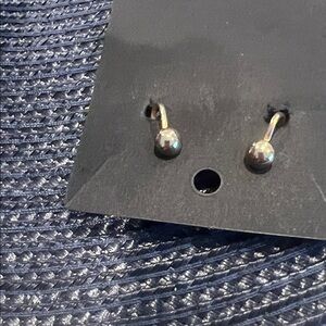 Elegant Silver Ball Earrings